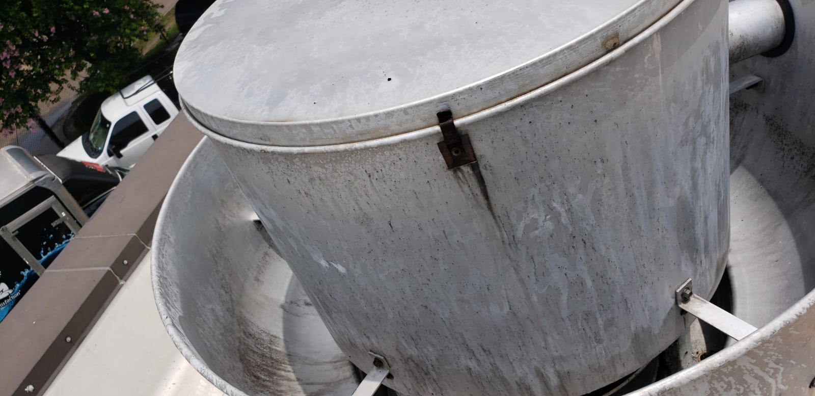 Polished stainless steel kitchen exhaust ductwork